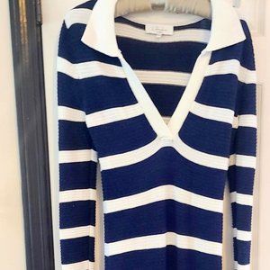 Arlie Striped Midi Knit Dress